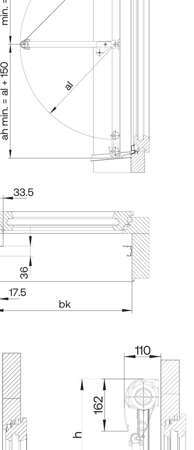 Einbau- und Montagemasse