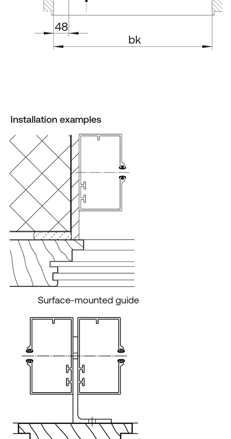 Einbau- und Montagemasse